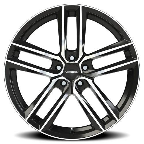 Vision 475 20x9 +35 5x120mm 72.6mm Gloss Black Machined Face