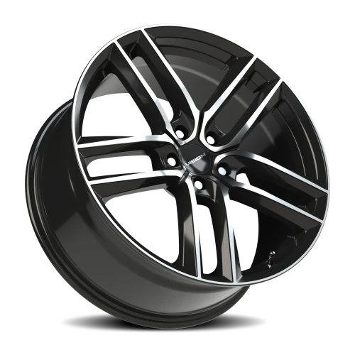 Vision 475 20x9 +32 5x112mm 66.56mm Gloss Black Machined Face