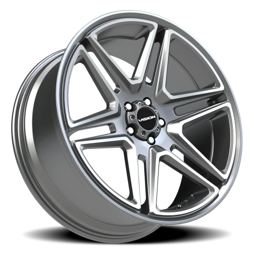 Vision 476 22x9.5 +8 5x115mm 74.1mm Gunmetal Machined Face