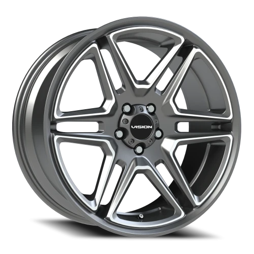 Vision 476 20x9 +15 5x115mm 74.1mm Gunmetal Machined Face