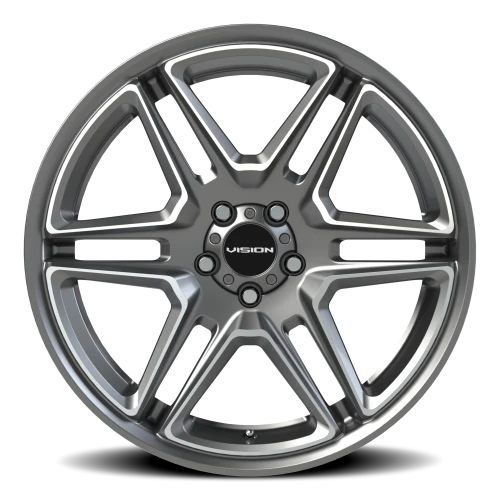 Vision 476 20x9 +15 5x115mm 74.1mm Gunmetal Machined Face