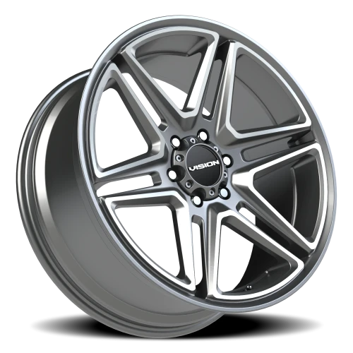 Vision 476 22x9.5 +15 6x139.7mm 78.1mm Gunmetal Machined Face