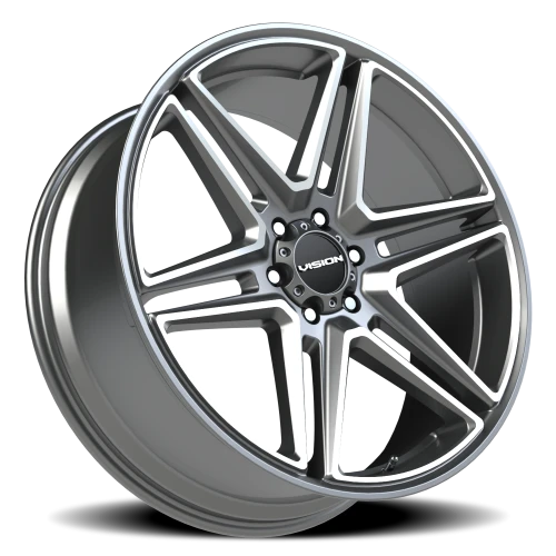 Vision 476 24x9.5 +30 6x139.7mm 78.1mm Gunmetal Machined Face