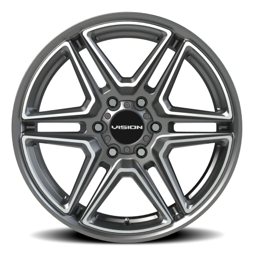 Vision 476 20x9 +30 6x132mm 74.5mm Gunmetal Machined Face