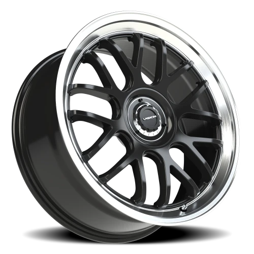 Vision 478 20x8.5 +35 5x100mm 73.1mm Gloss Black Brushed Lip