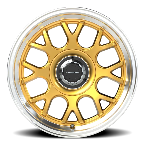 Vision 478 16x8 +38 5x107.95mm 73.1mm Gold Machined Lip