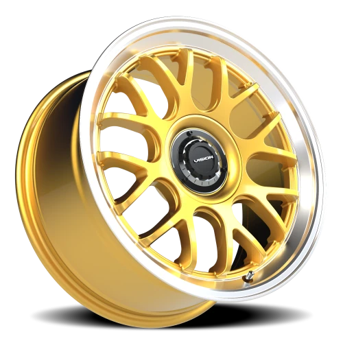 Vision 478 18x8.5 +35 5x114.3mm 73.1mm Gold Machined Lip