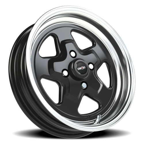 Vision 521 15x4 -19 4x108mm 72.6mm Gloss Black Machined Lip