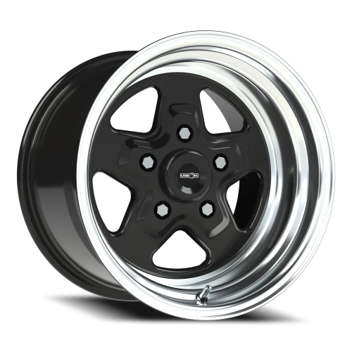 Vision 521 15x10 +0 5x120.65mm 83.1mm Gloss Black Machined Lip