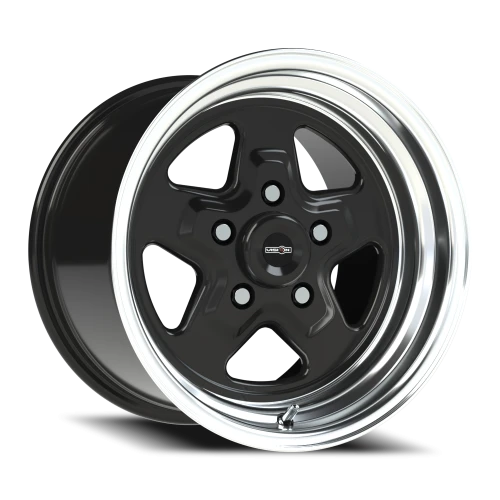 Vision 521 15x10 +25 5x120.65mm 83.1mm Gloss Black Machined Lip