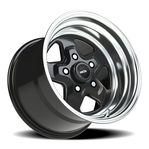 Vision 521 15x10 +0 5x127mm 83.1mm Gloss Black Machined Lip