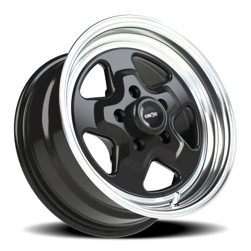 Vision 521 15x7 +0 5x120.65mm 83.1mm Gloss Black Machined Lip