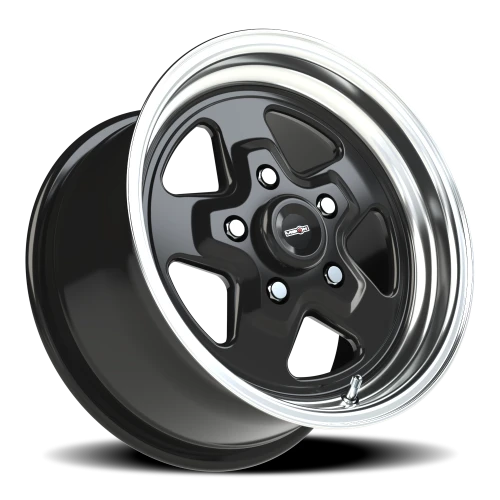 Vision 521 15x8 +27 5x120.65mm 83.1mm Gloss Black Machined Lip