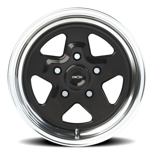 Vision 521 15x8 +27 5x120.65mm 83.1mm Gloss Black Machined Lip