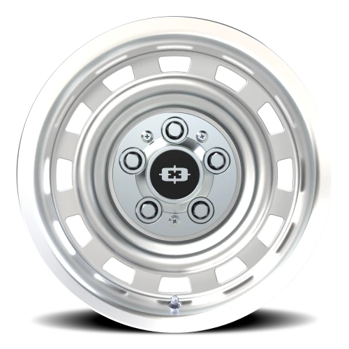 Vision 54 15x7 +6 5x120.65mm 70.4mm Silver Machined Lip
