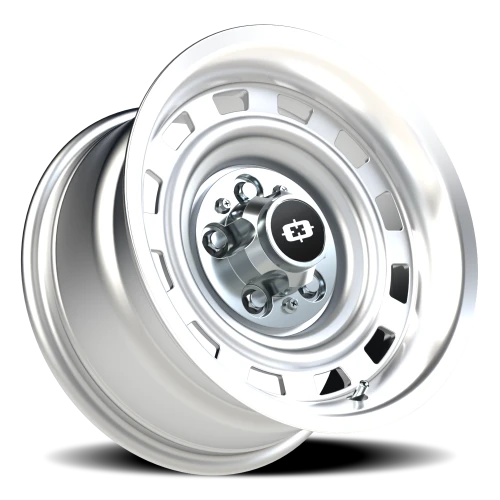 Vision 54 15x8 -18 5x120.65mm 70.4mm Silver Machined Lip