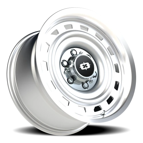 Vision 54 17x9 -12 6x139.7mm 108mm Silver Machined Lip