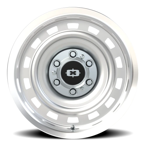 Vision 54 17x9 -12 6x139.7mm 108mm Silver Machined Lip