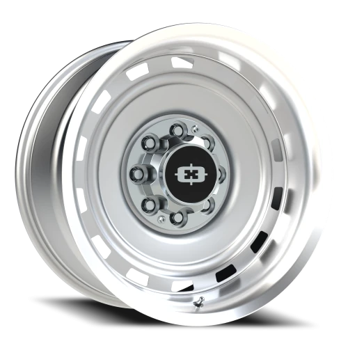 Vision 54 20x10 -25 8x165.1mm 116.8mm Silver Machined Lip