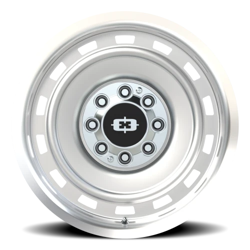 Vision 54 20x9 -12 8x165.1mm 116.8mm Silver Machined Lip