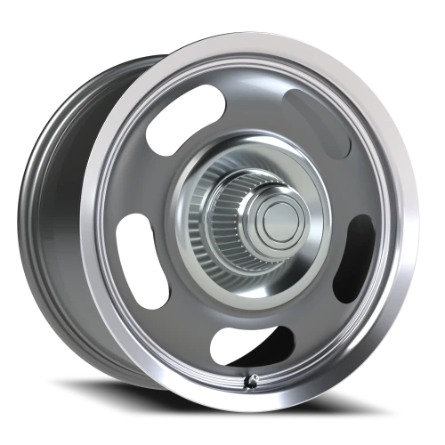 Vision 55 18x9.5 +38 5x114.3mm 83mm Gunmetal Machined Lip