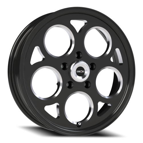 Vision 561 17x4.5 -24 5x120mm 83.1mm Gloss Black Milled Windows