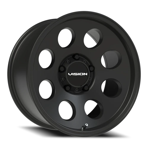 Vision 56 17x9 -12 5x139.7mm 108mm Satin Black