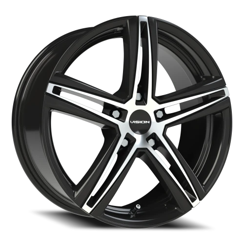 Vision 640 17x7.5 +40 5x110mm 73.1mm Gloss Black Machined Face