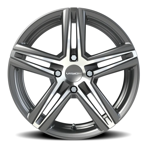 Vision 640 15x6.5 +38 4x100mm 73.1mm Gunmetal Machined Face