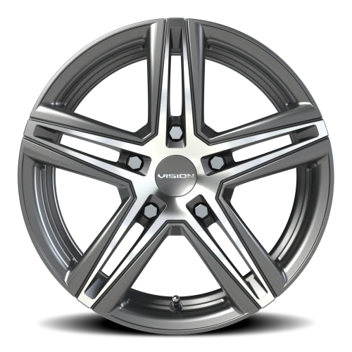 Vision 640 15x6.5 +38 5x114.3mm 73.1mm Gunmetal Machined Face