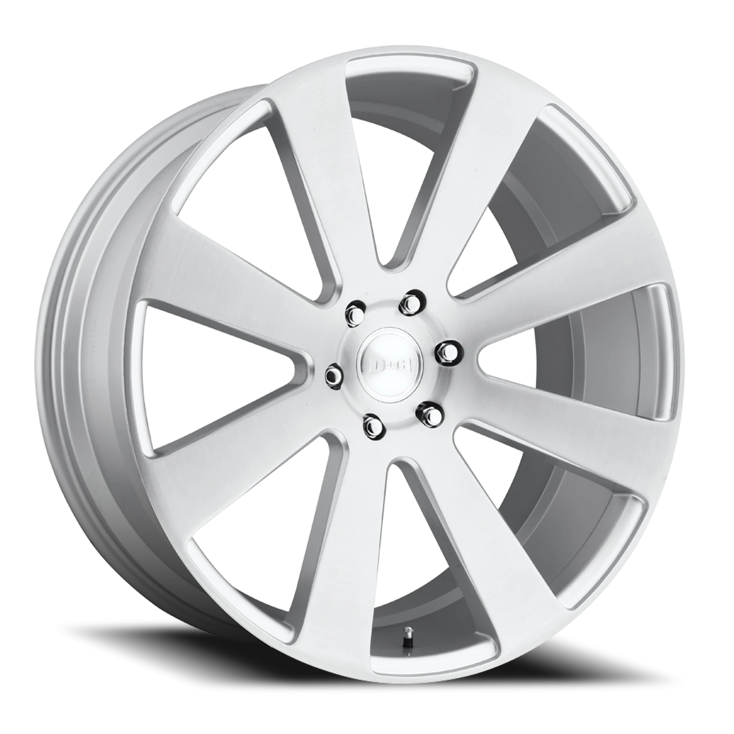 DUB 8-Ball 22x9.5" 6x139.7mm 78.1mm CB +20mm Gloss Silver Brushed