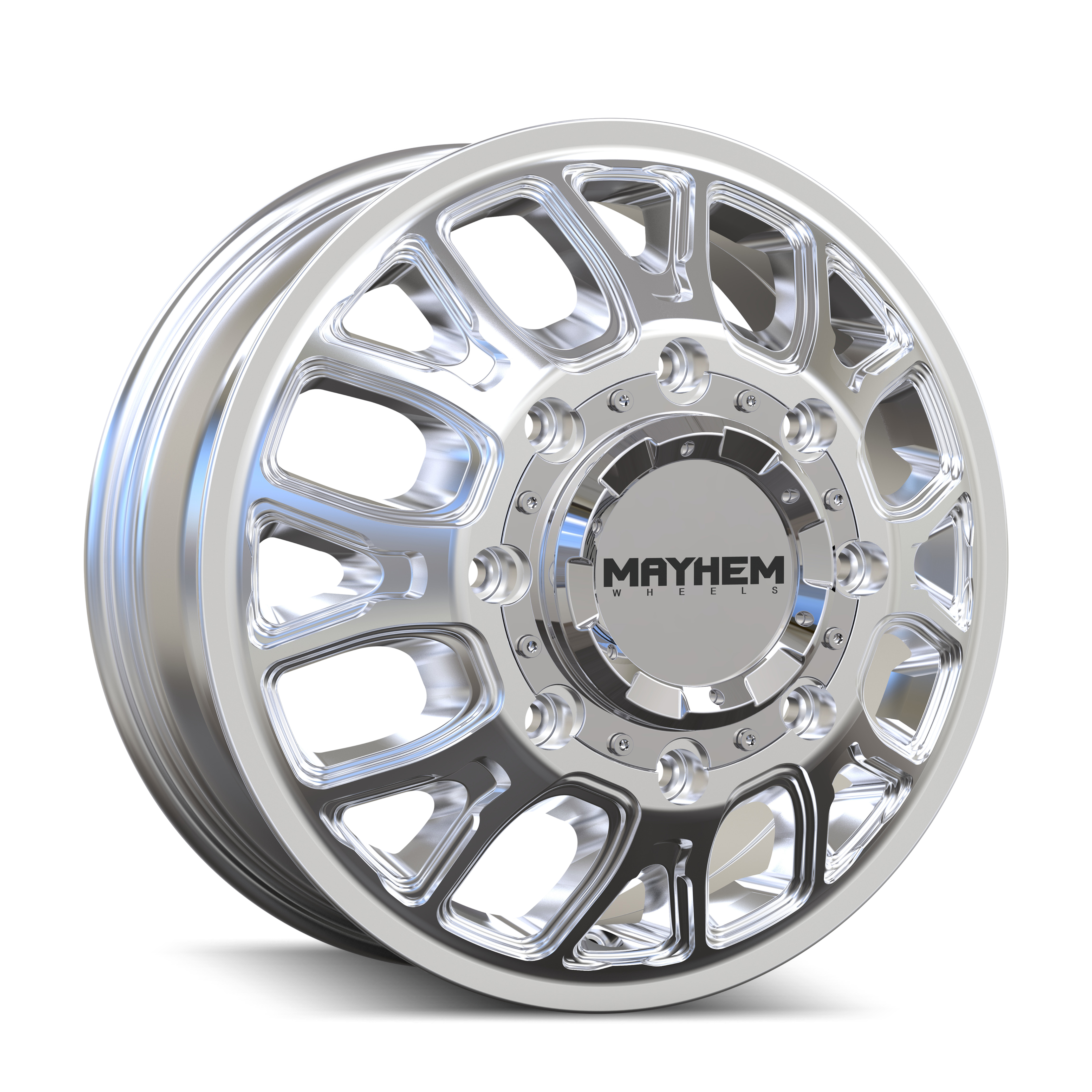 Mayhem Cogent Dually 17x6.5" 8x165.1mm 121.3mm CB +125mm Polished
