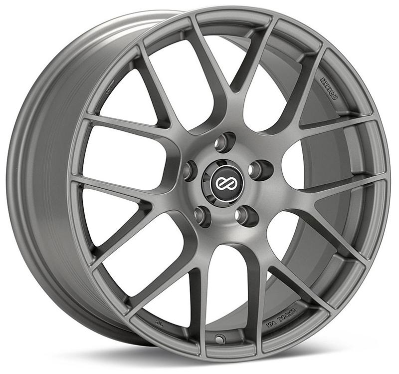 Enkei Raijin 18x9.5 45mm Offset 5x100 Bolt Pattern 72.6 Hub Bore Black Wheel-Wheels - Cast-Enkei-