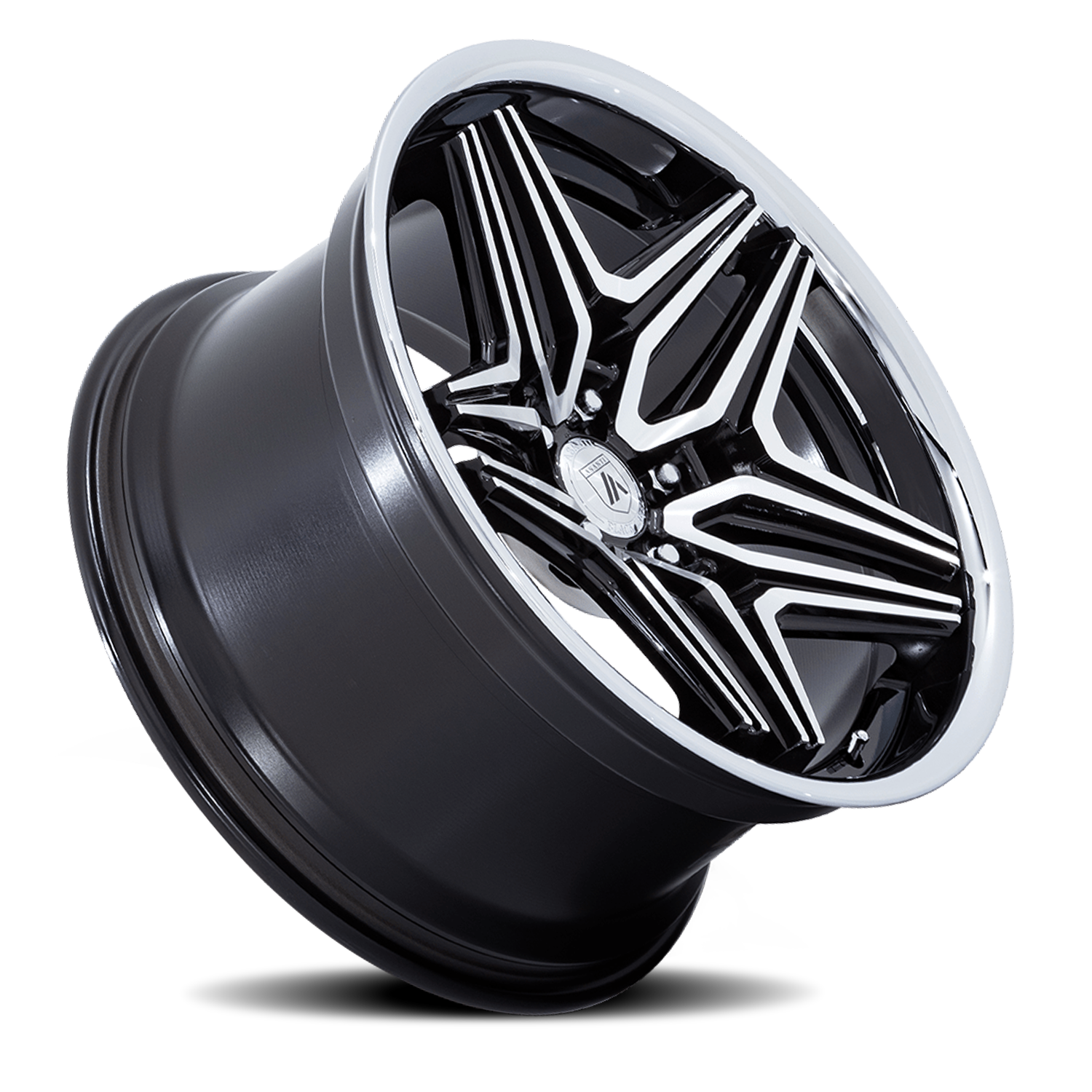 Asanti Black Label ABL-46 Duke 22x10.5" 5x120mm 74.1mm CB +18mm Gloss Black Machined