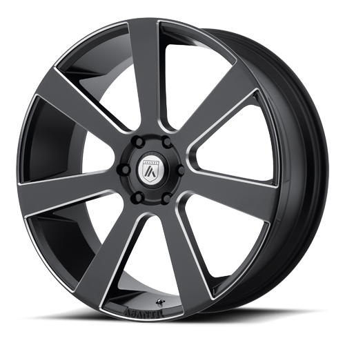 Asanti Black Label Apollo 22x9" 5x115mm 72.6mm CB +15mm Satin Black Milled