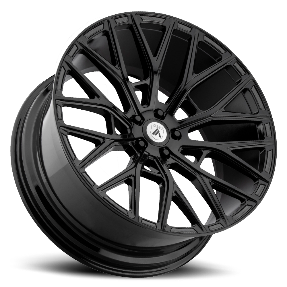Asanti Black Label Leo 20x10.5" 5x114.3mm 72.6mm CB +38mm Gloss Black