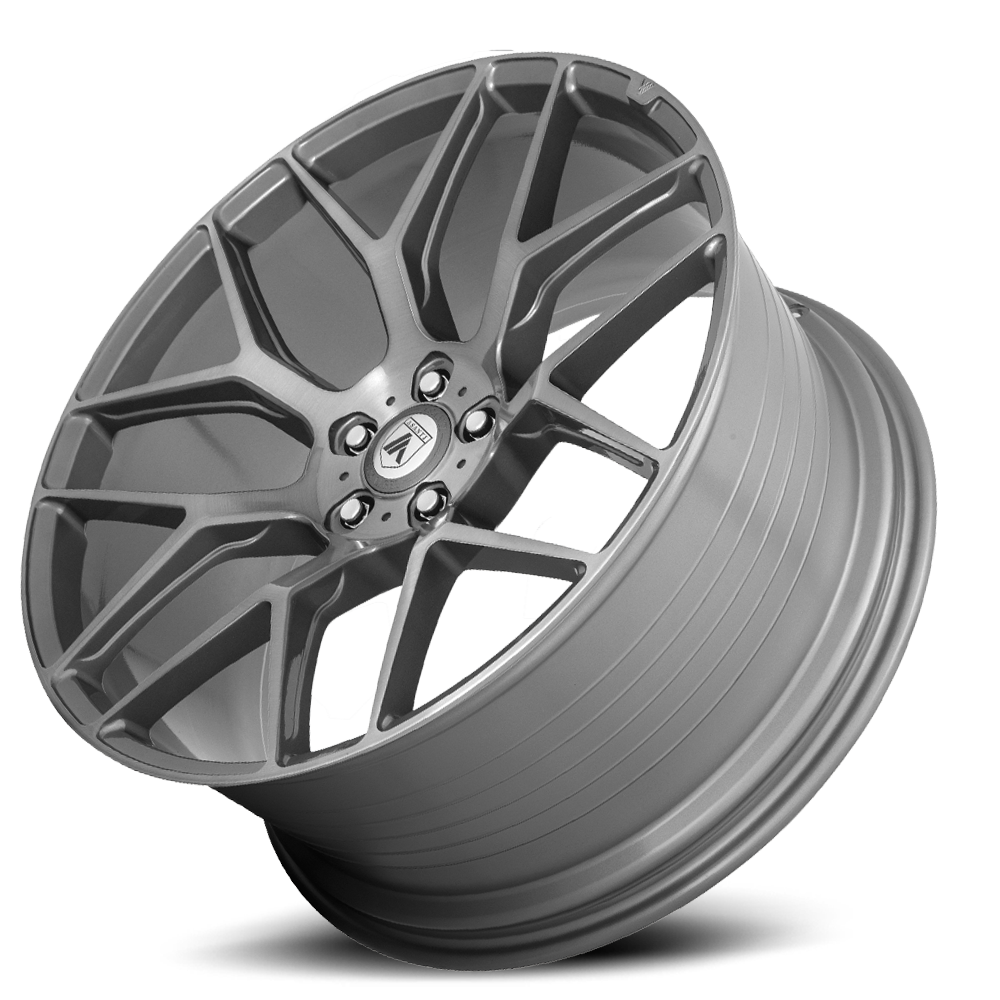 Asanti Black Label Dynasty 20x8.5" 5x112mm 72.6mm CB +38mm Brushed Titanium