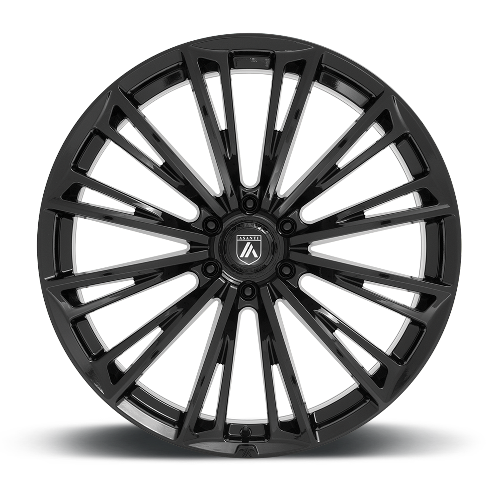 Asanti Black Label Corona Truck 22x9.5" 6x120mm 66.9mm CB +30mm Gloss Black