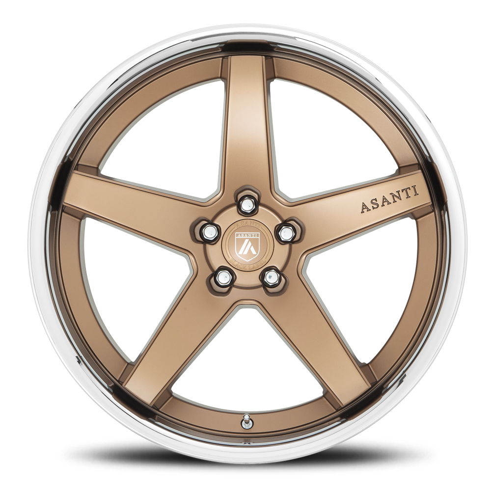 Asanti Black Label Regal 20x9" 5x115mm 72.6mm CB +15mm Satin Bronze Chrome Lip