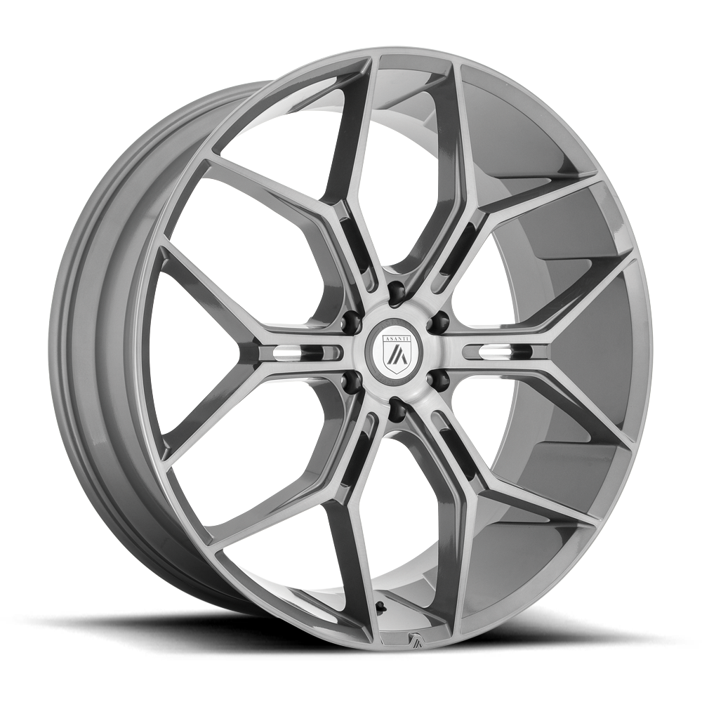 Asanti Black Label Monarch Truck 26x10" 6x135mm 87.1mm CB +35mm Brushed Titanium