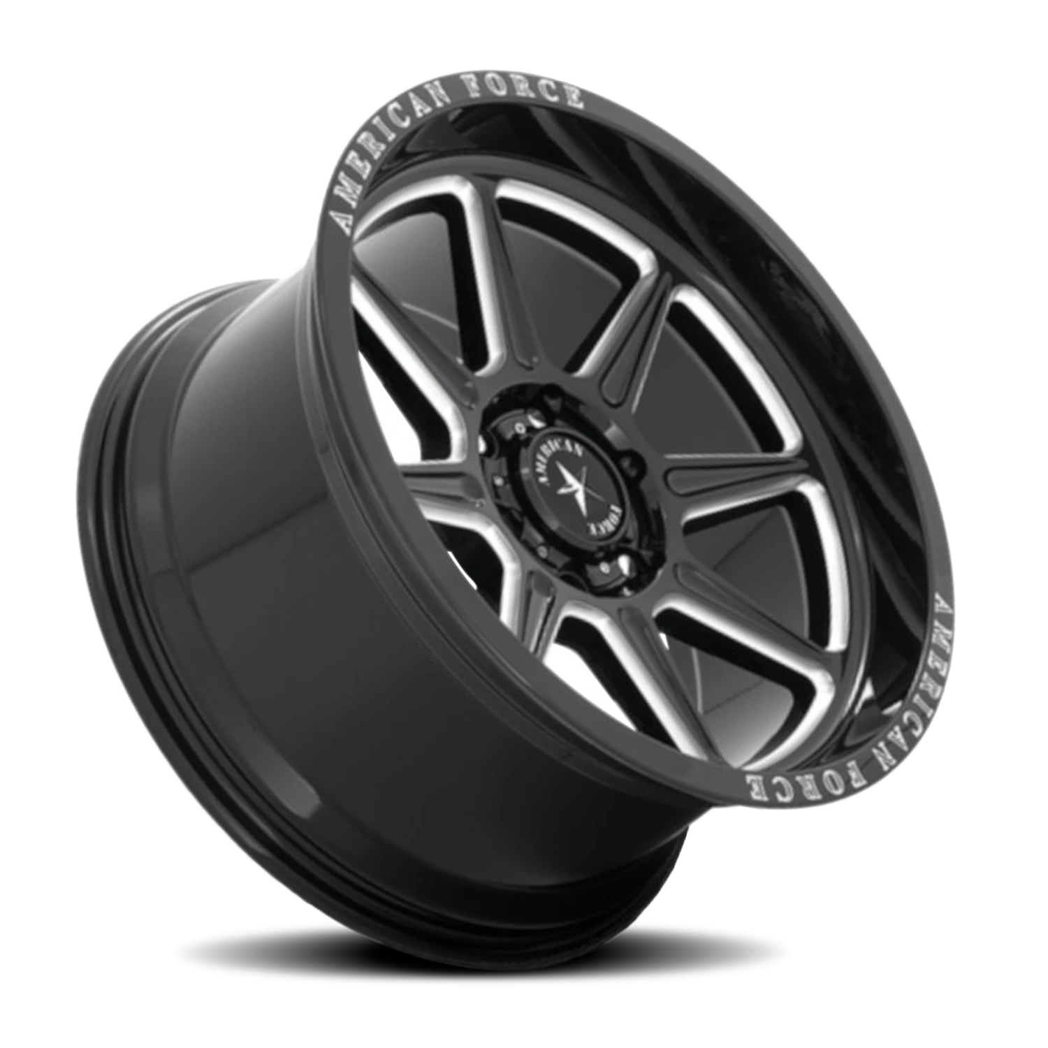 American Force AC002 Trail 20x10" 6x139.7mm 78.1mm CB -18mm Gloss Black Milled