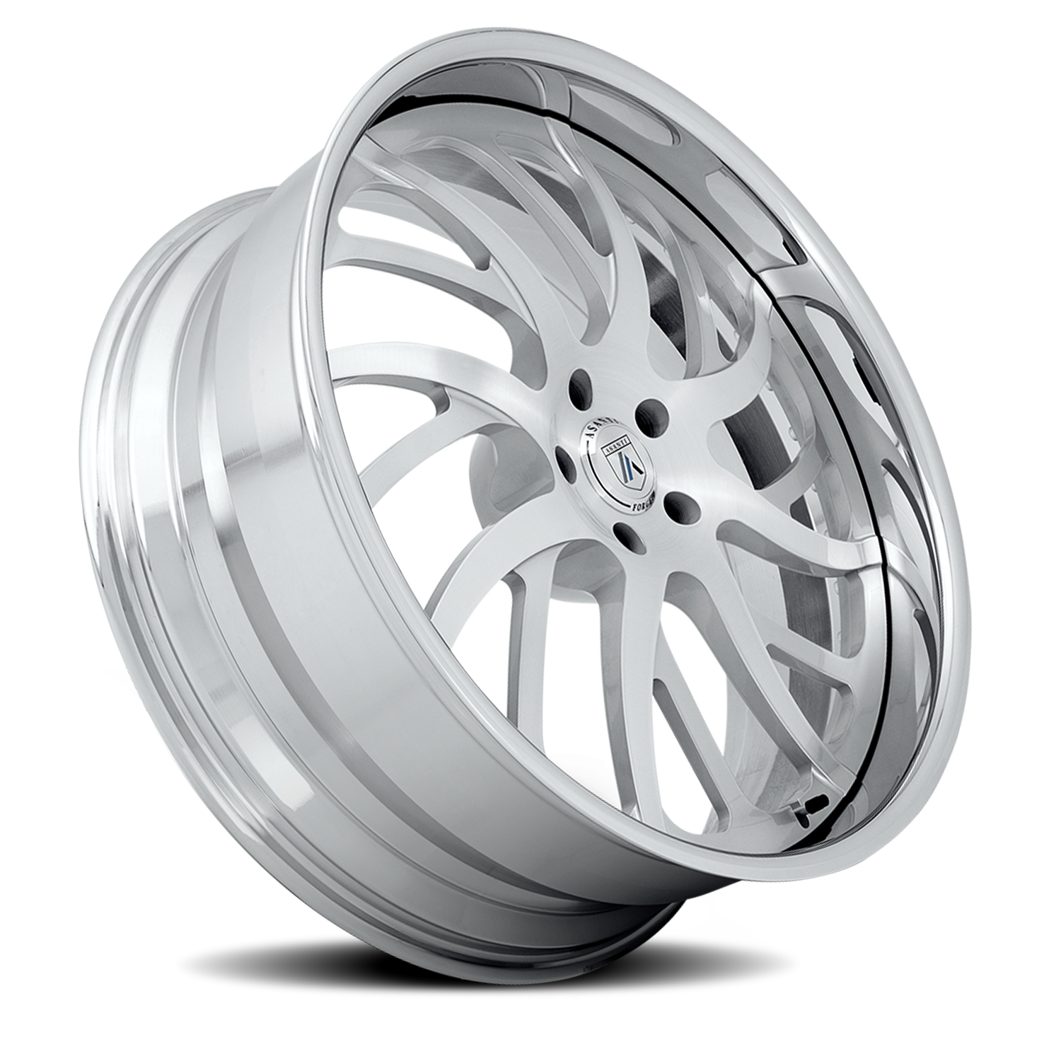 Asanti Forged AF862 24x9" 5x120.65mm 73.1mm CB -2mm Brushed Silver