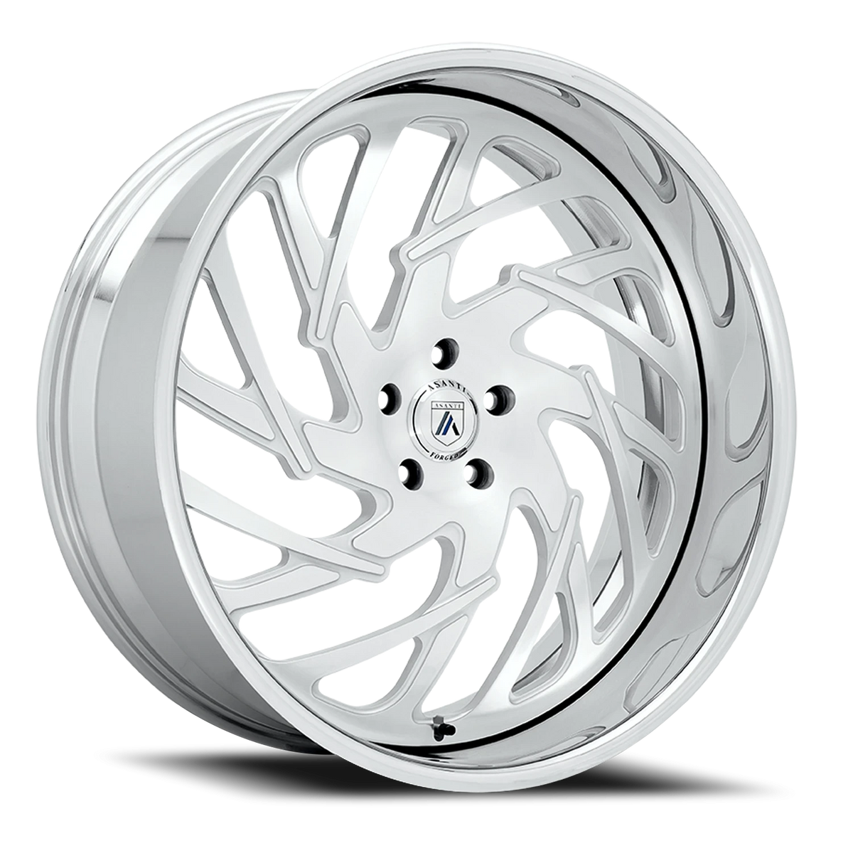 Asanti Forged AF864 24x10 -20 5x120.65mm 73.1mm Brushed Silver