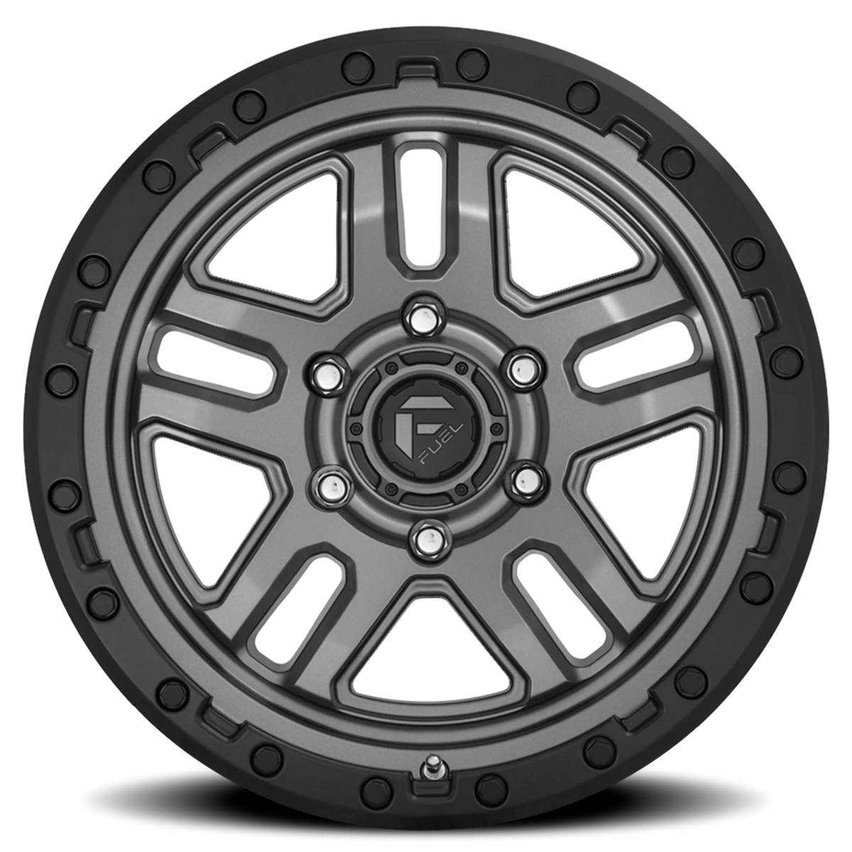 Fuel AMMO 18x9 +1 5x127mm 71.5mm Matte Gunmetal Black Bead Ring