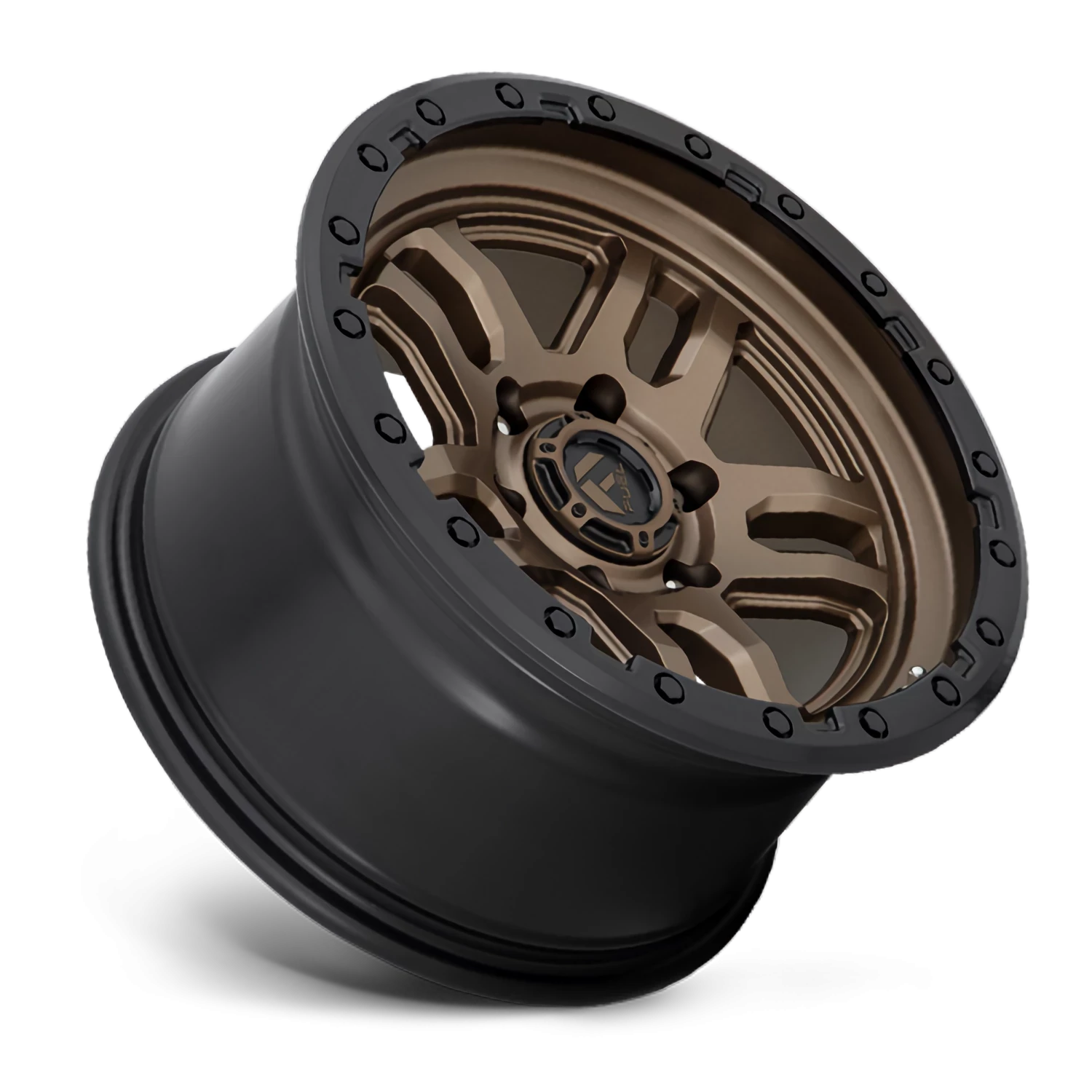 Fuel AMMO 17x9" 6x139.7mm 106.1mm CB +1mm Matte Bronze Black Bead Ring