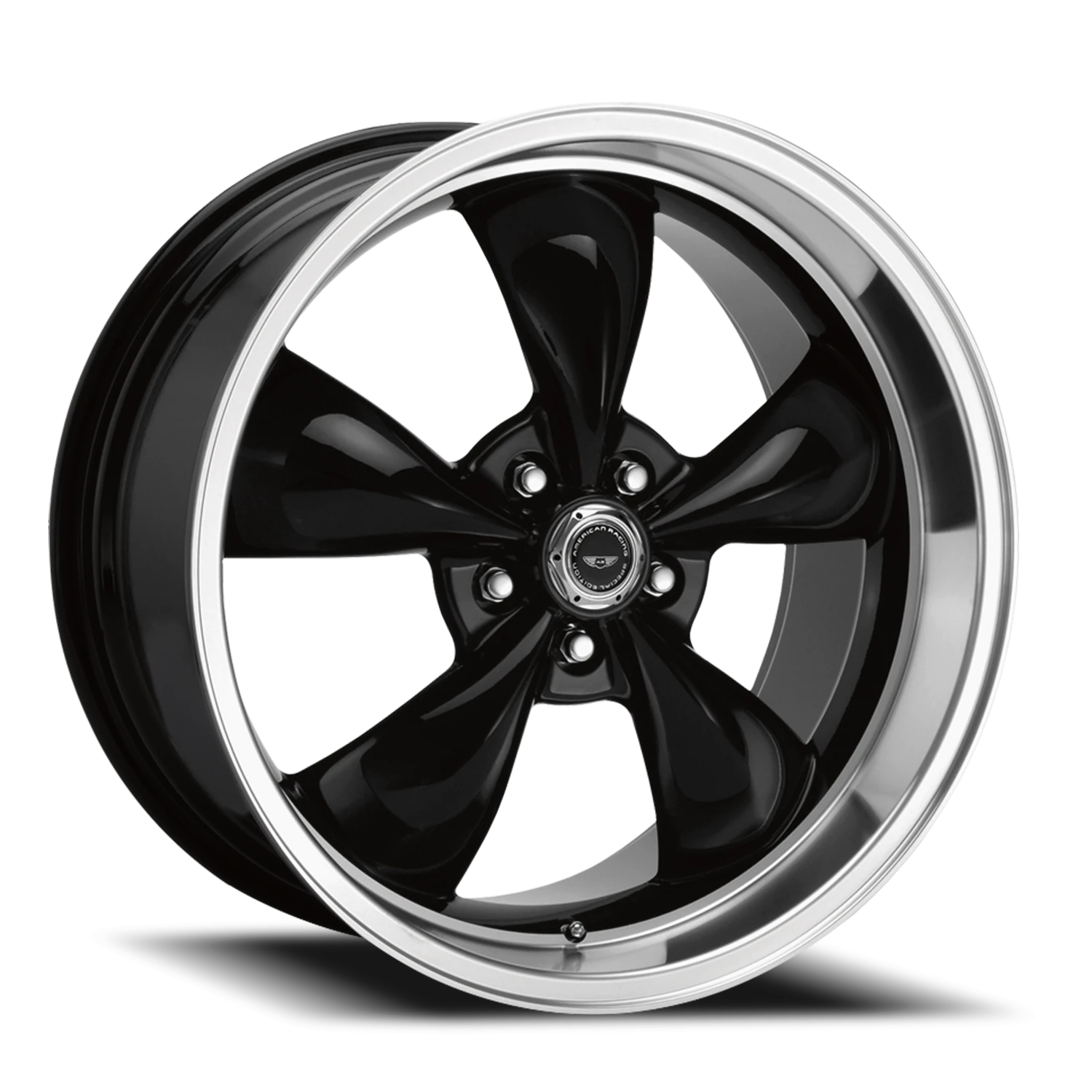 American Racing Torq Thrust M AR105 BK 18x9 +34 5x114.3mm 72.6mm Gloss Black Machined Lip