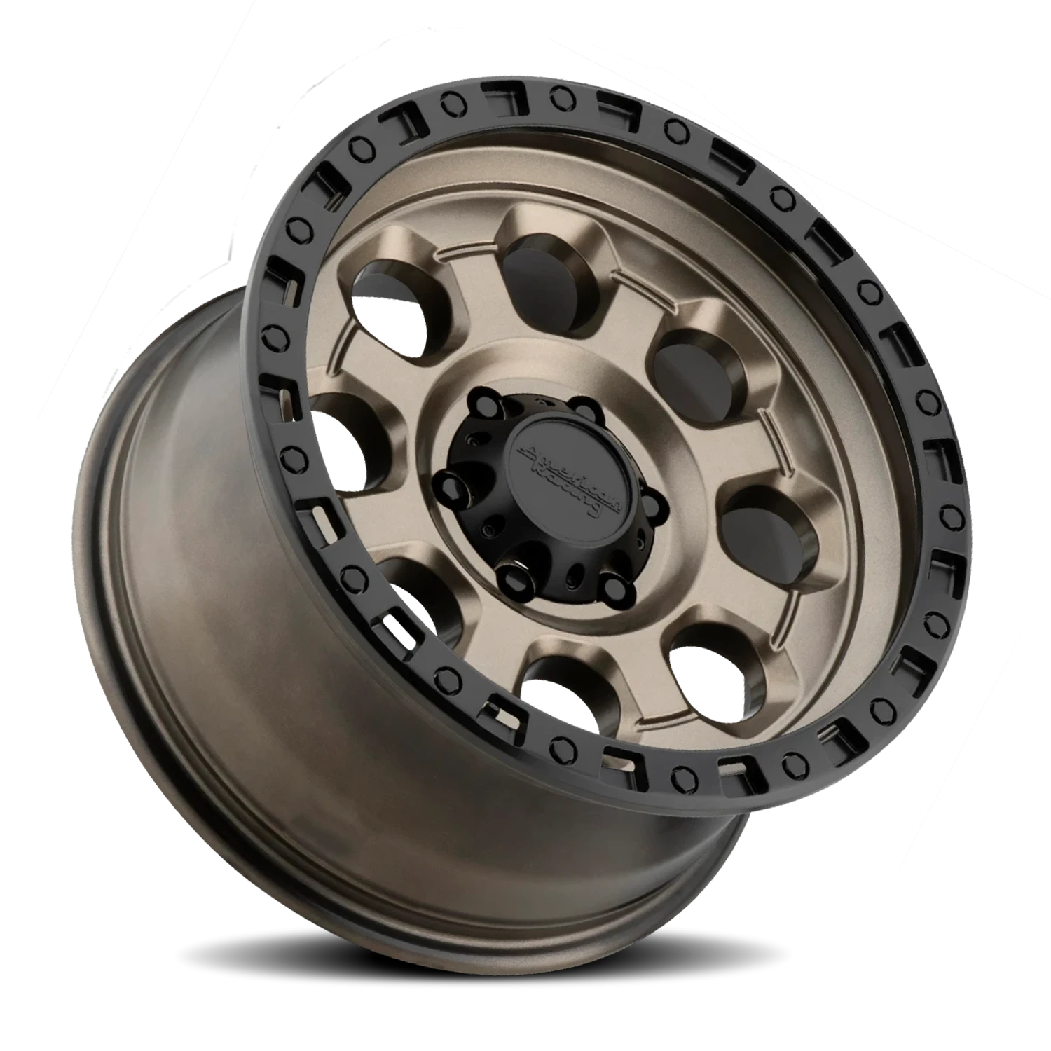 American Racing AR201 18x9" 5x120mm 72.6mm CB +35mm Matte Bronze Black Lip