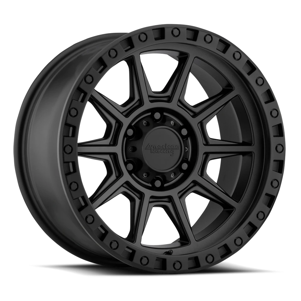 American Racing AR202 18x9" 6x139.7mm 106.25mm CB 0mm Cast Iron Black
