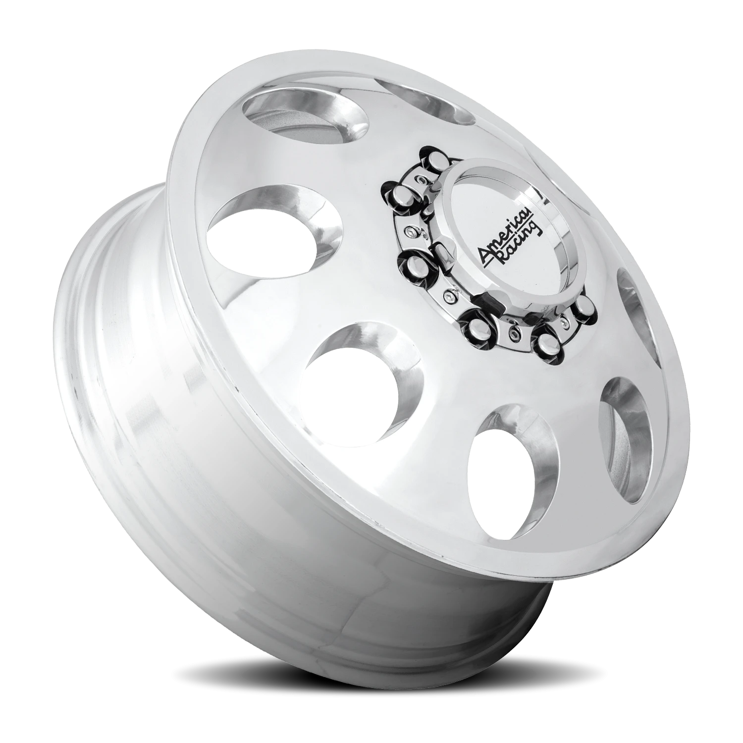 American Racing Baja Dually 17x6" 8x165.1mm 121.5mm CB +111mm Polished
