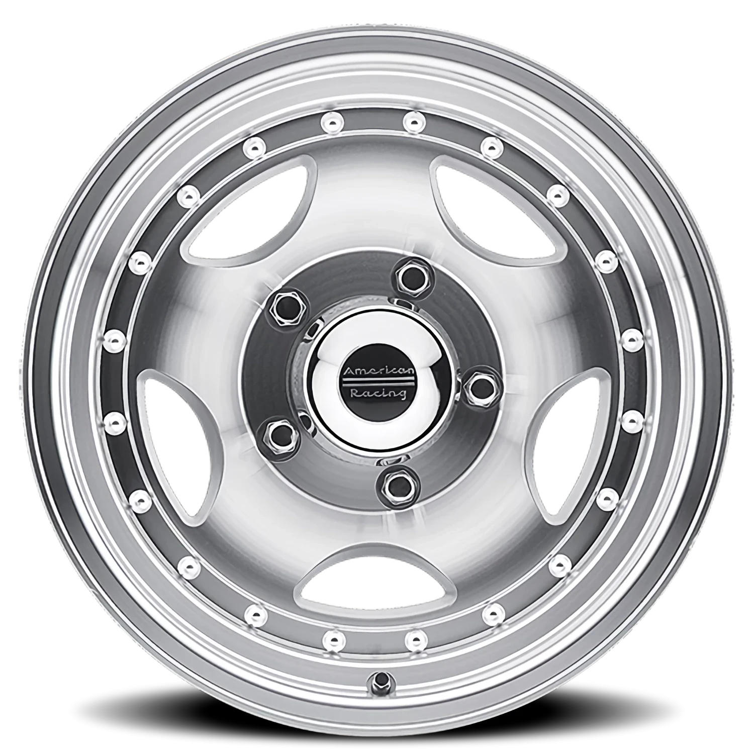 American Racing AR23 SL 14x7" 5x114.3mm 83.06mm CB -6mm Machined Silver Clear Coat